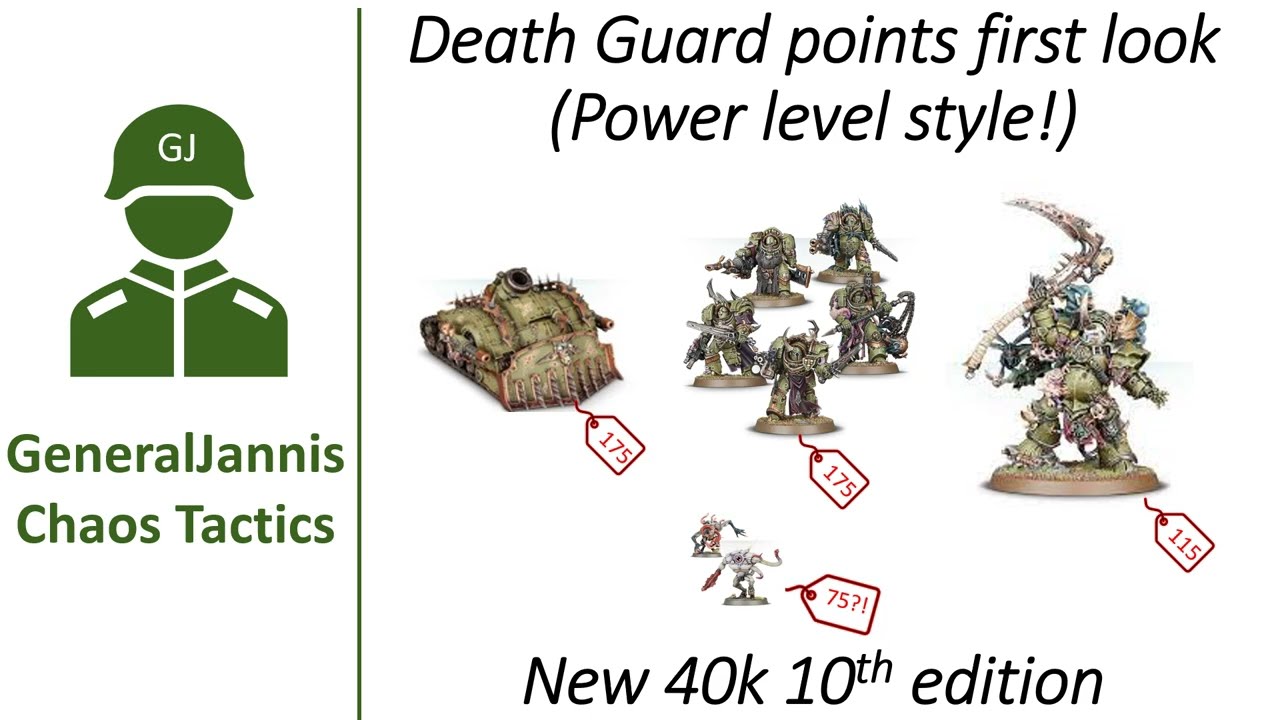 Death Guard Points First Look - GeneralJannis - New WH40k 10th Edition ...