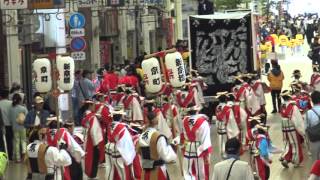 京町・新京橋　ゑびす・しばてん蓮  2015海道よさこい祭り　商店街アーケードストリート2　2015 10 11