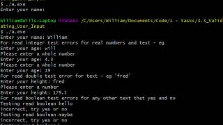 3 3 Validating User Input