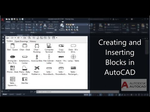 How To Create And Insert Blocks In AutoCAD In Bangla - YouTube