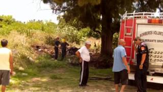 Susto por incendio en el barrio Altos del Castillo de Claypole