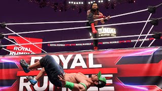 WWE 2K24 Live Stream - 30 Men's Royal Rumble Winner Faces OTC Roman Reigns WWE 2K24