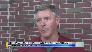 Faith Academy head coach Erik Speakman steps down, says it is a family decision