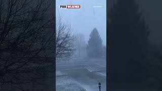 MORE SNOWFALL ‼️: Locals in Auburn, Indiana, Are Seeing Winter Weather This Evening