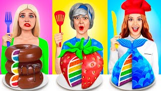 Me vs Grandma Cooking Challenge | Cake Decorating Funny Hacks by YUMMY JELLY