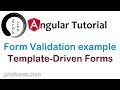 Angular 6 Form Validation example - Template-driven Forms