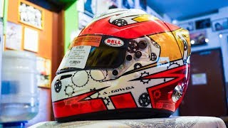 BELL RS7 CARBON || RACE CAR HELMET || CUSTOM PAINTED || COLOUR ME CRAZY CUSTOMS, INDIA