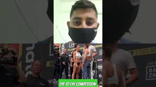 Cherneka Johnson vs. Ellie Scotney - Weigh-in Face-Off - (Matchroom Boxing: #shorts #youtubeshorts