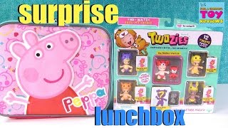 Peppa Pig Surprise Lunchbox Opening | Animal Jam Shopkins Num Noms | PSToyReviews