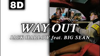 8D AUDIO | JACK HARLOW - WAY OUT feat. BIG SEAN [LYRICS]