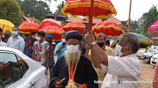 പരിശുദ്ധ ബസേലിയോസ് മാർത്തോമ്മാ മാത്യൂസ് തൃതീയൻ ബാവ നിരണം പള്ളിയിൽ  | BAVA THIRUMENI @ NIRANAM CHURCH