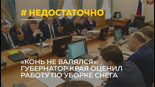 «Конь не валялся»: Виктор Томенко дал жесткую оценку главам городов по уборке снега