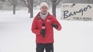 STORM CENTER: Snow picks up in Bangor as storm moves north