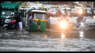 Delhi rains: Heavy downpour causes waterlogging, traffic movement affected; IMD issues orange alert