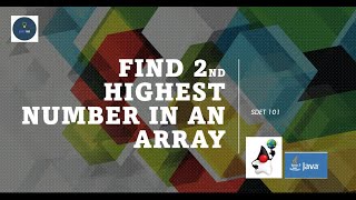 Interview question : Find the 2nd Highest number in an array using Java