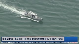 Deputies searching for missing swimmer near Johns Pass