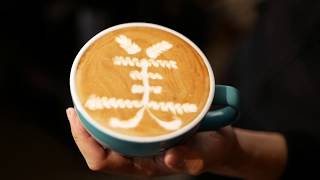 美 latte art！How to pour a Chinese character\