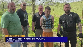 Authorities arrest 2 inmates who escaped from Lincoln County Jail