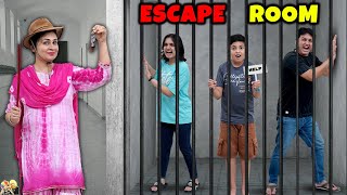 ESCAPE ROOM | Moms during summers | Family Comedy Challenge | Aayu and Pihu Show