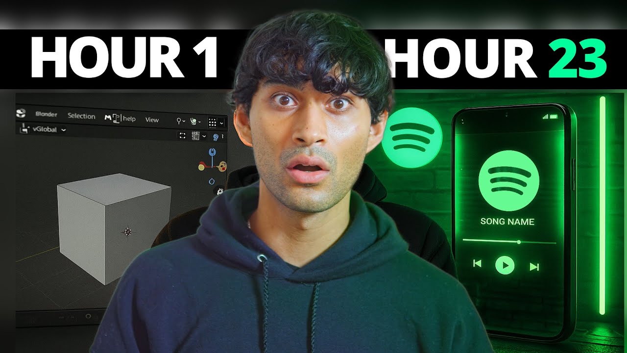 I Made A Spotify Commercial In Blender Full Breakdown Tutorial Youtube