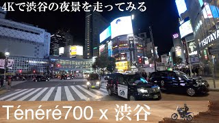 Ténéré700と夜の渋谷を「れい散歩」