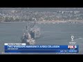 Two Warships Narrowly Avoid Collision