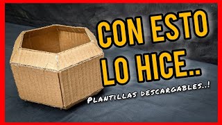 Haz estos MOLDES DE CARTÓN y tendrás MANCUERNAS HEXAGONALES CASERAS [TUTORIAL] / 2024 -  RECICLAJE