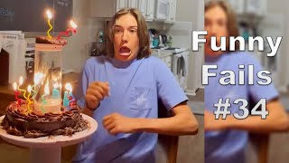 TRY NOT TO LAUGH WHILE WATCHING FUNNY FAILS #34