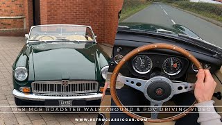 1968 MGB Roadster 1.8 Manual For Sale - Detailed Walk-around \u0026 POV Driving Video | Fully Rebuilt