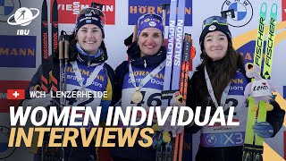 Lenzerheide 2025: Women Individual Medallists Interviews