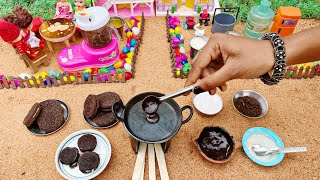 Miniature Oreo PanCake Recipe | Mini Cooking | Oreo Dora Cake Recipe | 2 Ingredients Recipe