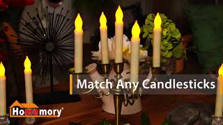 Light Up Fireplace With Homemory LED Taper Candle |Perfect Table Decor | Affordable Realistic Candle