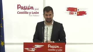 Luis Tudanca renuncia a repetir como líder del PSOE en Castilla y León