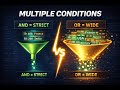 How to filter with multiple conditions (AND / OR)