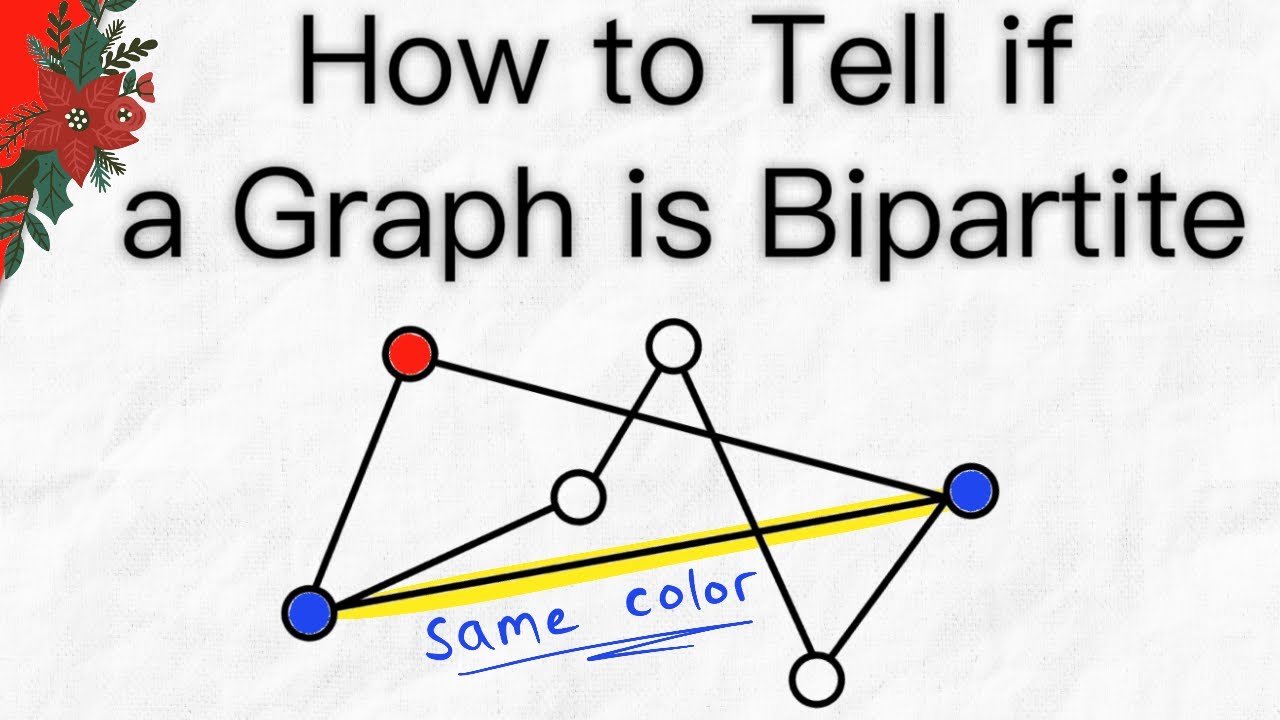 How To Tell If Graph Is Bipartite (by Hand) | Graph Theory - YouTube