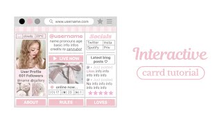 cute interactive carrd tutorial - cr sanzubot