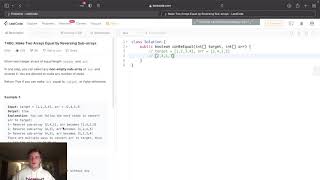 Leetcode Solution - 1460 Make Two Arrays Equal by Reversing Sub-arrays