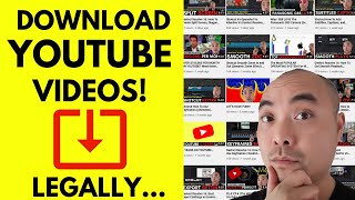 HOW TO DOWNLOAD YOUTUBE VIDEOS IN HIGH QUALITY AND LOW QUALITY LEGALLY! (YouTube Video Backups)
