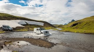 Iceland offroad with our Land-Rover Defender (short film) - Islande 4x4 avec notre Defender