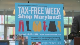 Marylanders Can Shop Tax Free Through Aug. 20