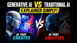 Generative AI vs Traditional AI — Explained Simply