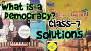 What is a Democracy? Class 7 Ch7 English #chaptersolutionWhatisaDemocracyClass7Ch7Englishchannelbook