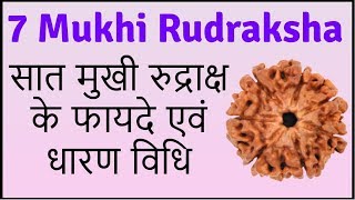 7 Mukhi Rudraksha | Seven Faced Rudraksha Benefits | सात मुखी रुद्राक्ष के फायदे एवं धारण विधि