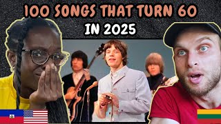 REACTION TO 100 Songs That Turn 60 Years Old in 2025 | FIRST TIME WATCHING