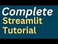 Complete Streamlit Python tutorial in One Video l Machine Learning l Data Science