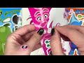 toyasmr decorate with sticker trolls movie and plants vs. zombies paperdiy asmr