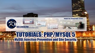 PHP / MYSQL Tutorial 05: MYSQL Injection prevention and web security