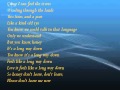 Tom Odell - Long Way Down Lyrics | MetroLyrics with song.