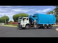 CLEANAWAY GARBAGE TRUCKS | Plain Blue Raptor and a normal Cleanaway truck