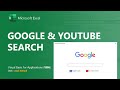 VBA Fun #2 : VBA Google Search & Youtube Search